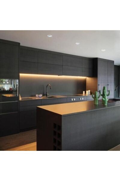 Mat Siyah Mobilya Dolap Kaplama Folyosu 61x100
