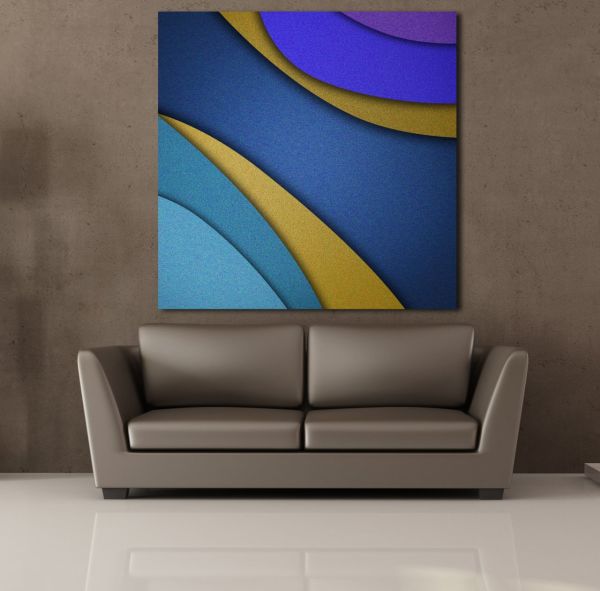 MAVİ MOR KANVAS TABLO