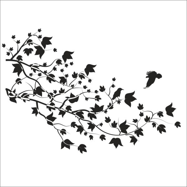 AĞAÇ VE GÜL RESİMLERİ FOLYO STİCKER