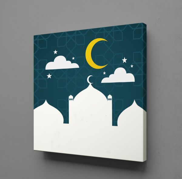 CAMİ AY KANVAS TABLO