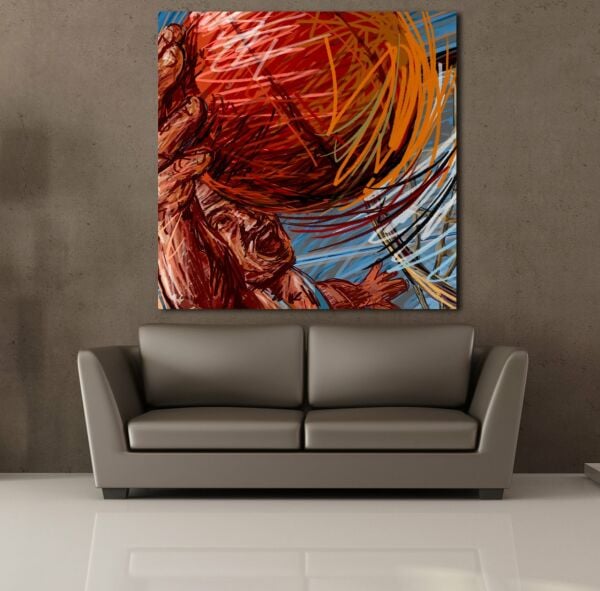 BASKETBOL VE TOP TEMALI KANVAS TABLO