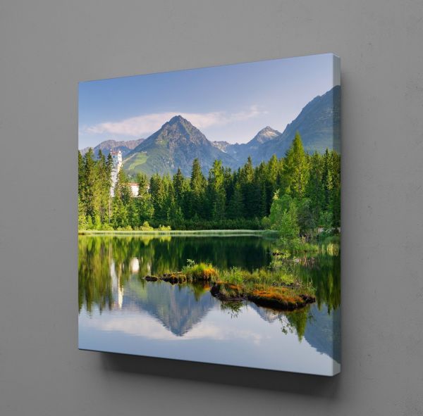 GÖL VE DAĞ KANVAS TABLO