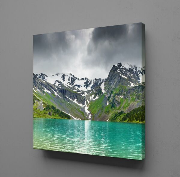 KARLI DAĞ VE MAVİ GÖL KANVAS TABLO