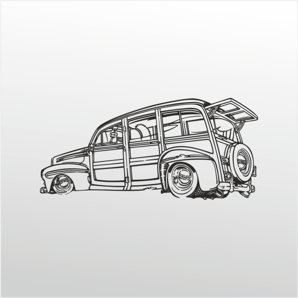 Folyo Sticker Klasik Araba ADKPQUY706