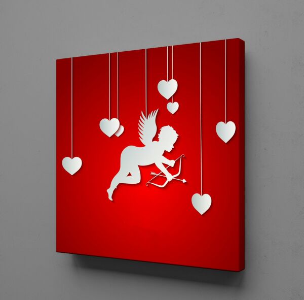 KALPLİ BEYAZ MELEK KANVAS TABLO