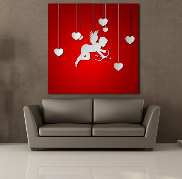 KALPLİ BEYAZ MELEK KANVAS TABLO