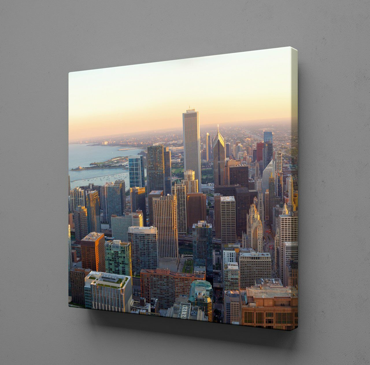 RENKLİ BİNALAR KANVAS TABLO