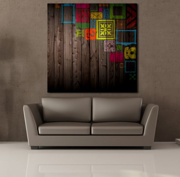 RENKLİ ŞEKİLLER KANVAS TABLO