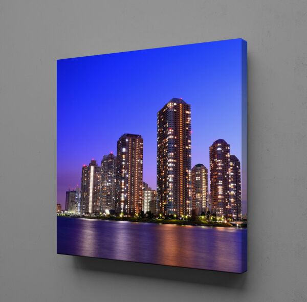 DÜNYANIN ÜNLÜ ŞEHİRLERİ MANZARA KANVAS TABLO