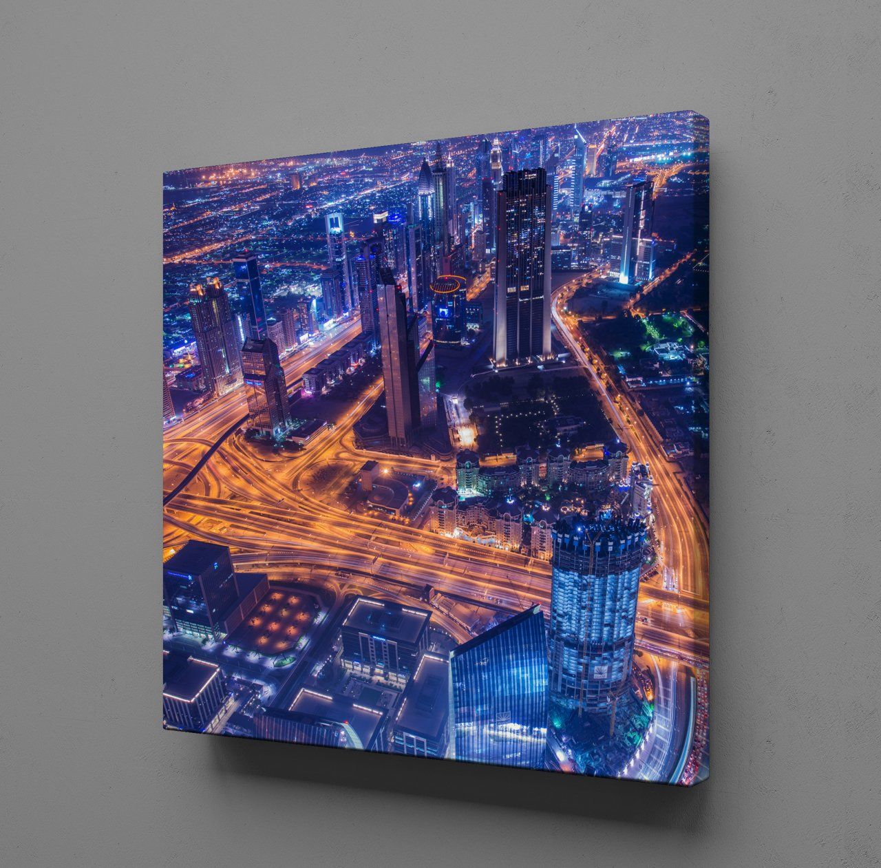 RENKLİ ŞEHİR MANZARASI KANVAS TABLO