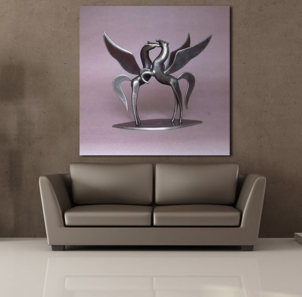 KANATLI ATLAR KANVAS TABLO