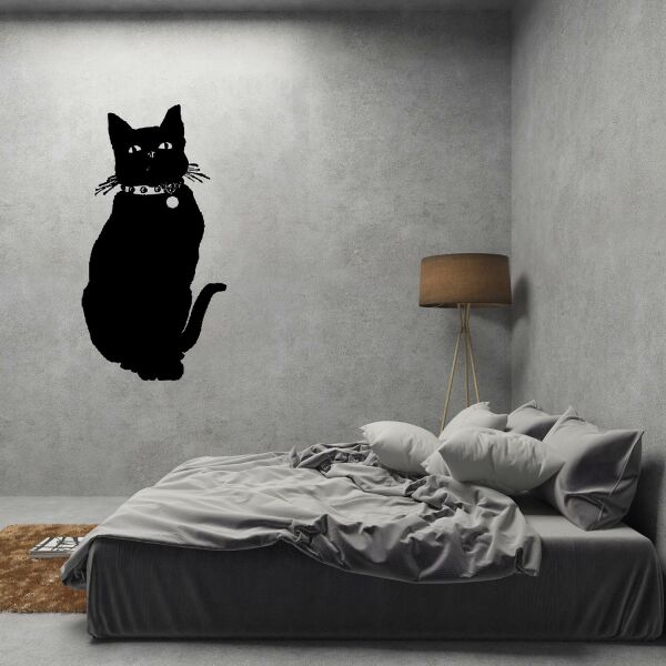 SİYAH KEDİ FOLYO STİCKER