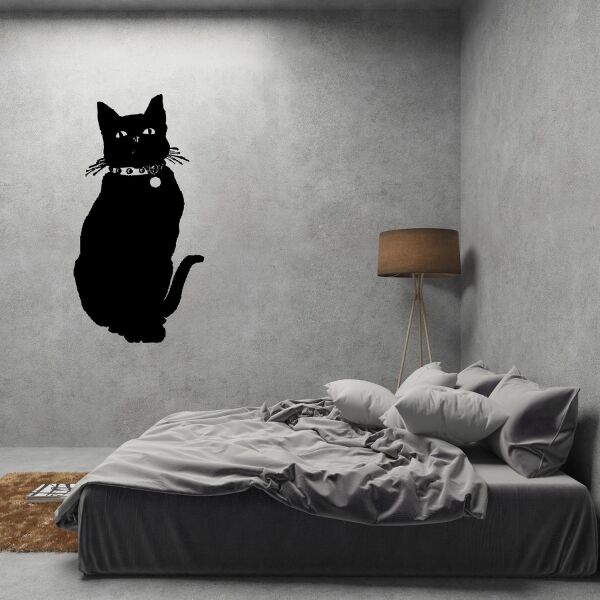 SİYAH KEDİ FOLYO STİCKER