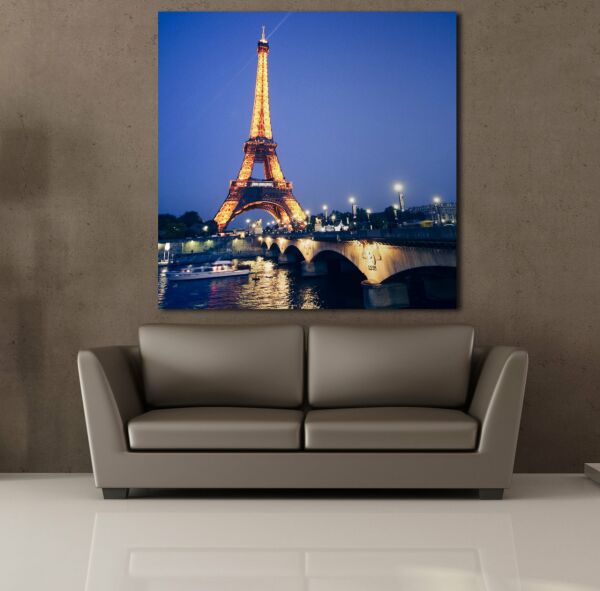 IŞIKLI EYFEL KULESİ KANVAS TABLO