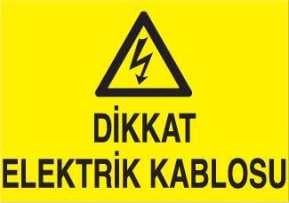 Elektrik Kablosu Uyarı Levhası