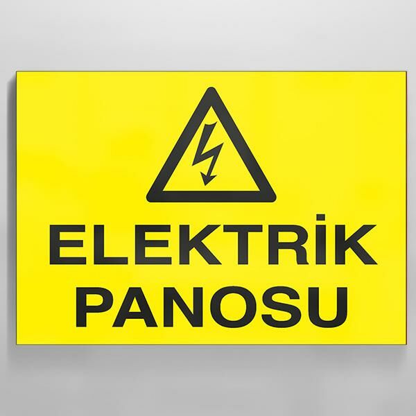 Elektrik Panosu Uyarı Levhası