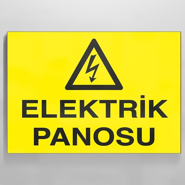Elektrik Panosu Uyarı Levhası