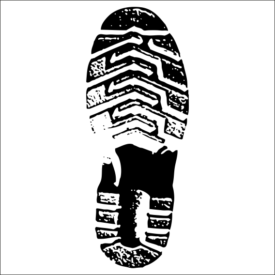 AYAKKABI İZİ  FOLYO STİCKER