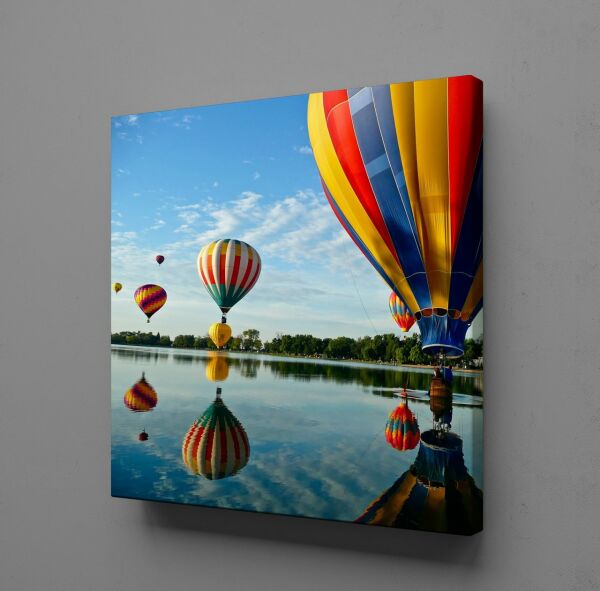 RENGARENK BALONLARI KANVAS TABLO