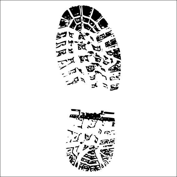 AYAKKABI İZİ FOLYO STİCKER