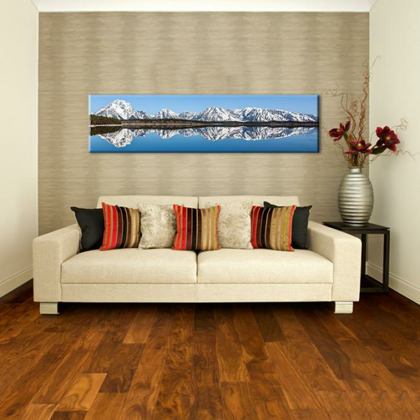 Dağ Ve Göl Kanvas Tablo
