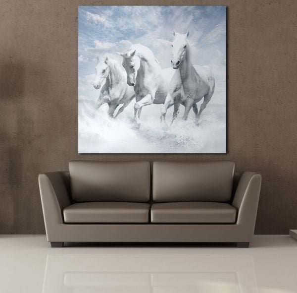 BEYAZ ATLAR ÜLKESİ KANVAS TABLO