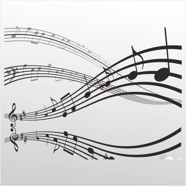 Folyo Sticker Müzik Notaları