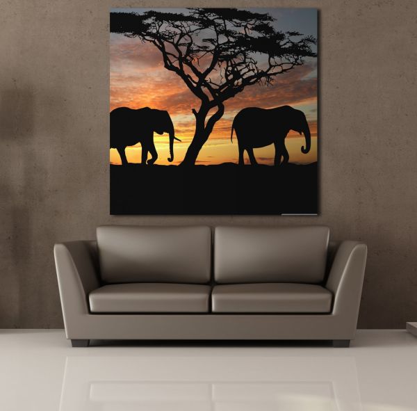 FİLLER KANVAS TABLO