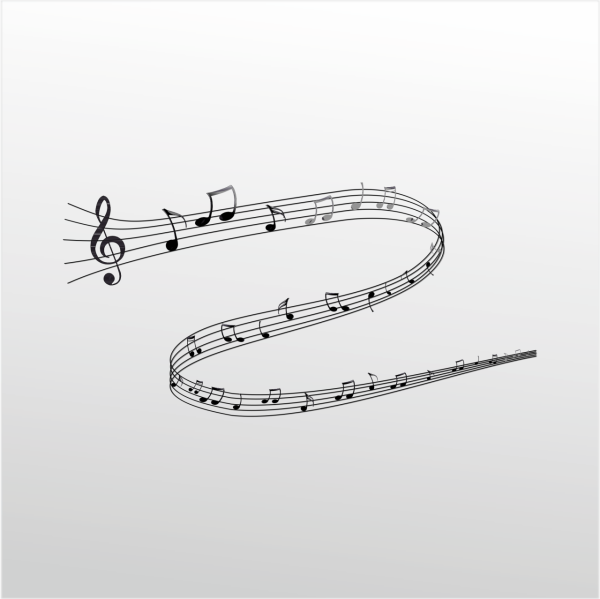 Folyo Sticker Müzik Notaları