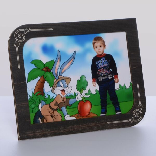 AHŞAP SİYAH RENK RESİM ÇERÇEVE 15*21