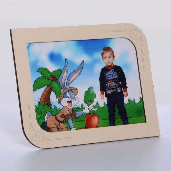 AHŞAP BEJ RENK RESİM ÇERÇEVE 10x15