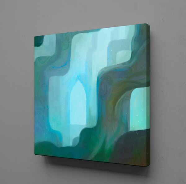 MAVİ TONLARI KANVAS TABLO