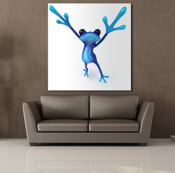 MAVİ KURBAĞA KANVAS TABLO