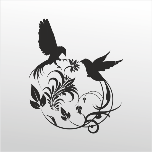 Folyo Sticker Kuş Deseni ADKPQUY749