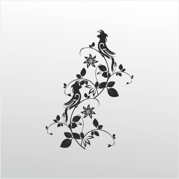 Folyo Sticker Kuş Deseni ADKPQUY751