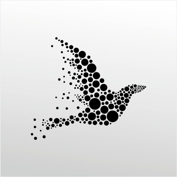 Folyo Sticker Kuş Deseni ADKPQUY752