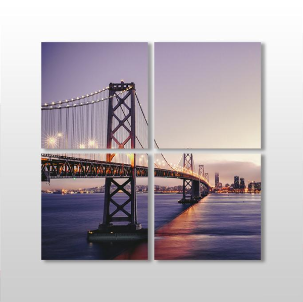 Akşamüstü Köprü Kanvas Tablo