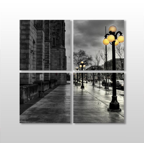 Gold Sokak Lambaları Kanvas Tablo