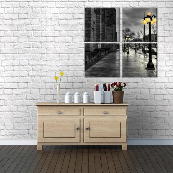 Gold Sokak Lambaları Kanvas Tablo