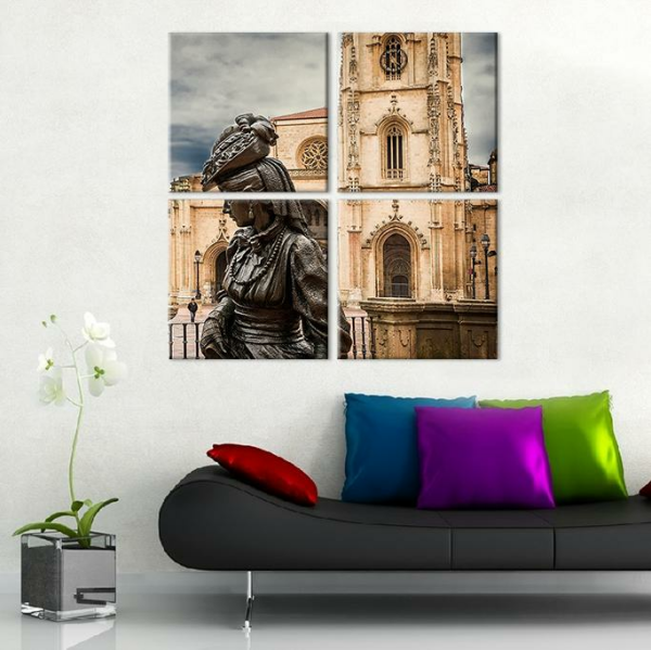 Heykel Kadın Kanvas Tablo