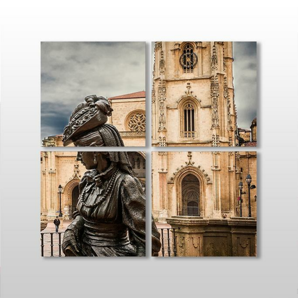 Heykel Kadın Kanvas Tablo