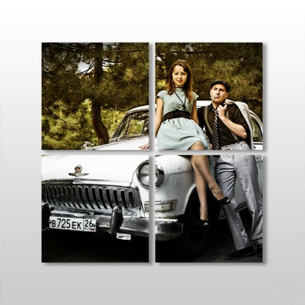 Klasik Araba Kanvas Tablo