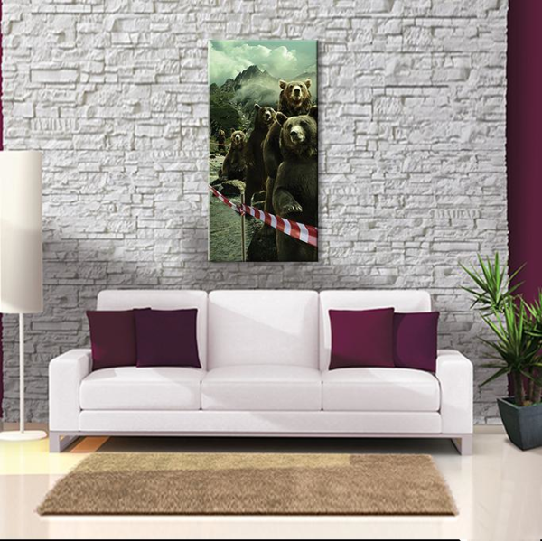 Ayılar Kanvas Tablo