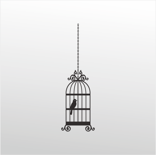 Folyo Sticker Kuş Kafesi ADKPQUY758