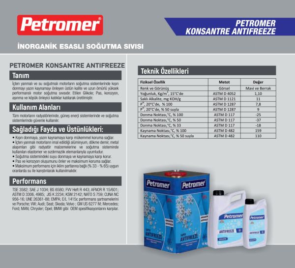 PETROMER ANTİFRİZ -56 C 3 LT
