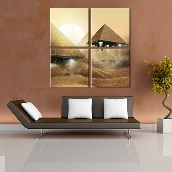 Piramitler Kanvas Tablo