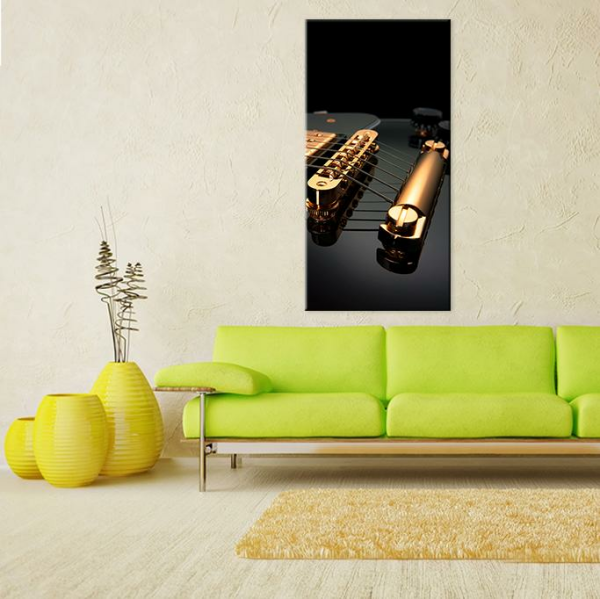 Gitar Telleri Kanvas Tablo