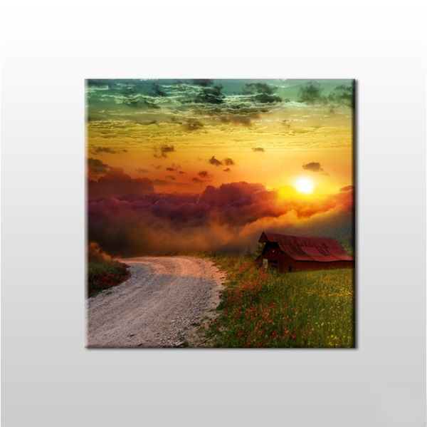 Bulut Arkası Güneş Kanvas Tablo