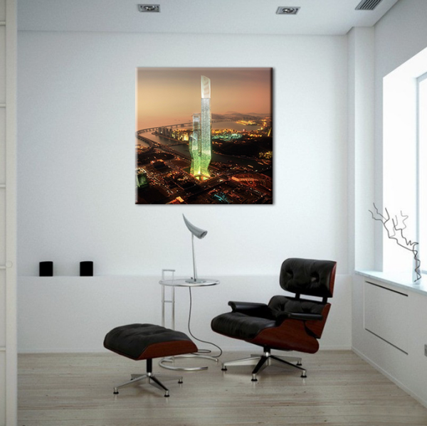 Camdan Bina Kanvas Tablo