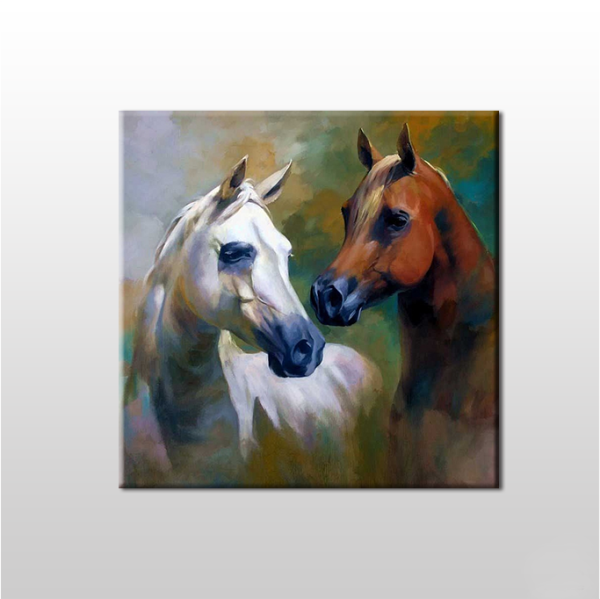 Atlar Çift  Kanvas Tablo